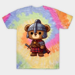 Cute Scottish Warrior Bear Kawaii T-Shirt